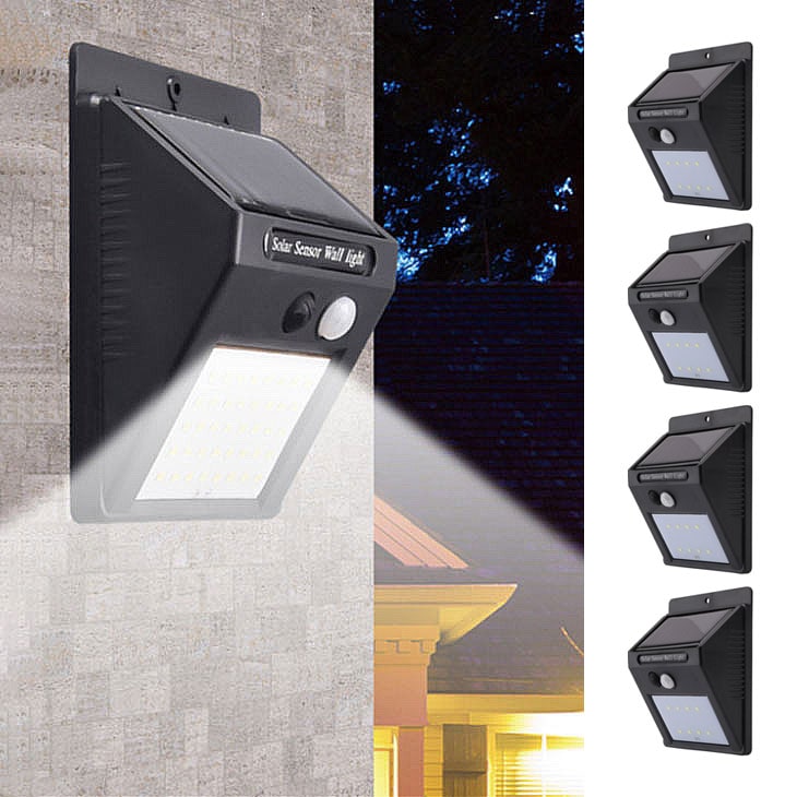 8灯LEDセンサーライト 4個組