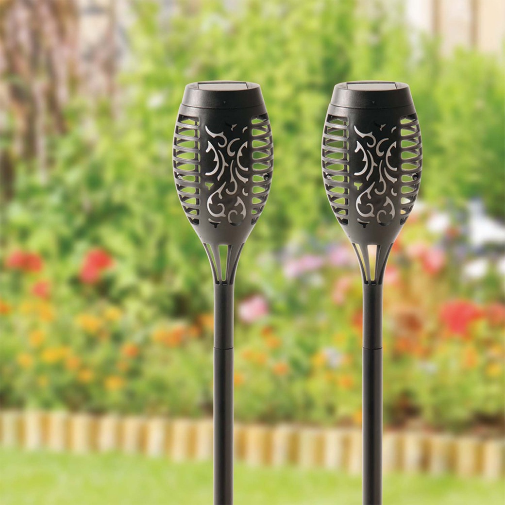 ソーラーガーデンライト 4本組