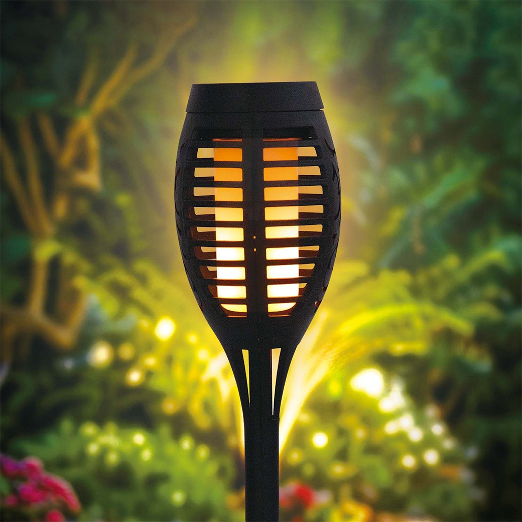 ソーラーガーデンライト 4本組