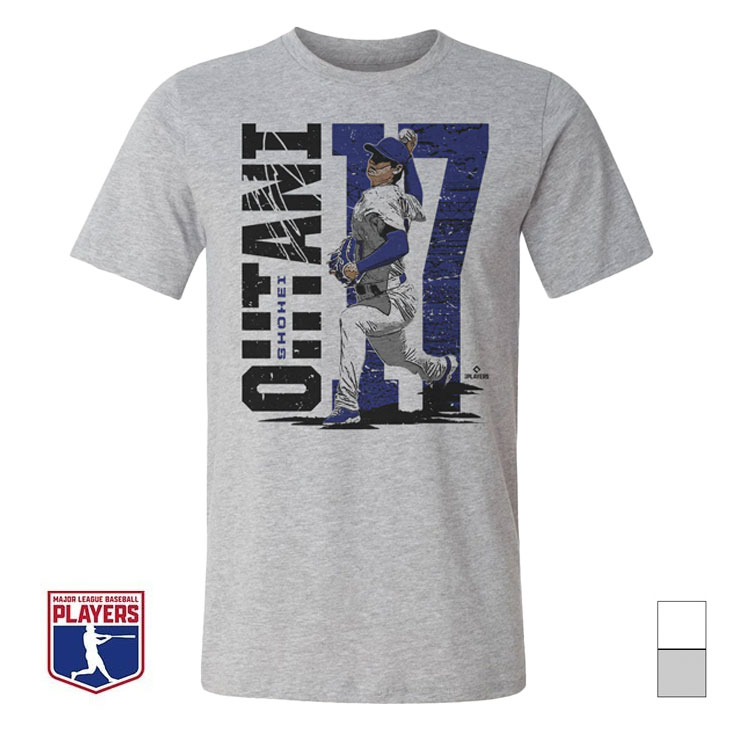 MLBPA公式ライセンス 大谷翔平 グラフィックTシャツ ドジャーズピッチング柄