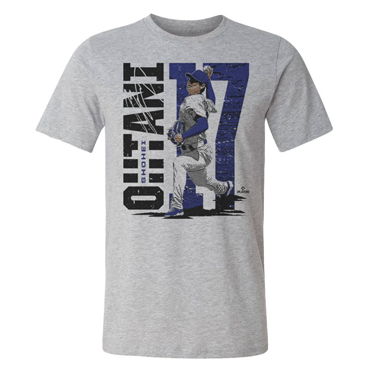 MLBPA公式ライセンス 大谷翔平 グラフィックTシャツ ドジャーズピッチング柄