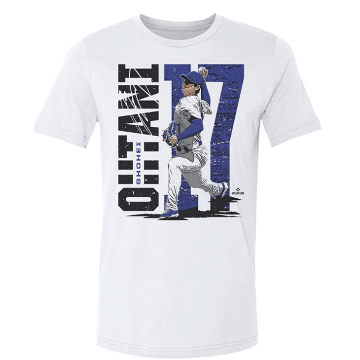 MLBPA公式ライセンス 大谷翔平 グラフィックTシャツ ドジャーズピッチング柄