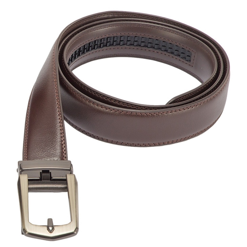 ファミラ 牛革ラチェット式ベルト 黒2本+茶1本 合計3本組