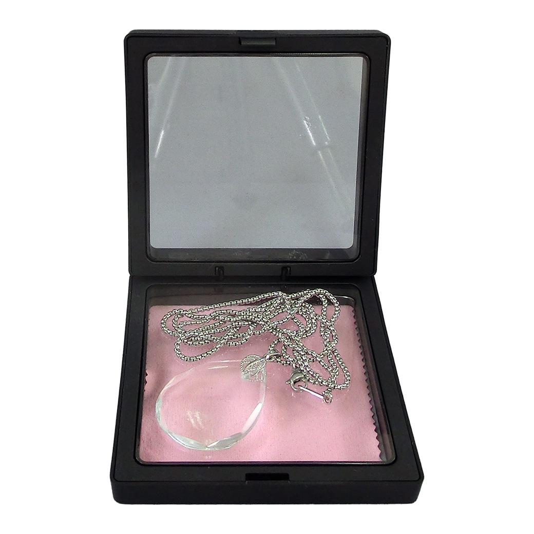 ジュエリーカットルーペペンダントネックレス