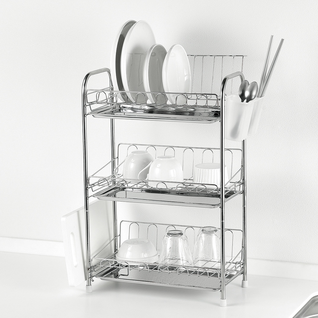 ステンレス製3段式水切りバスケット レギュラー HC-638