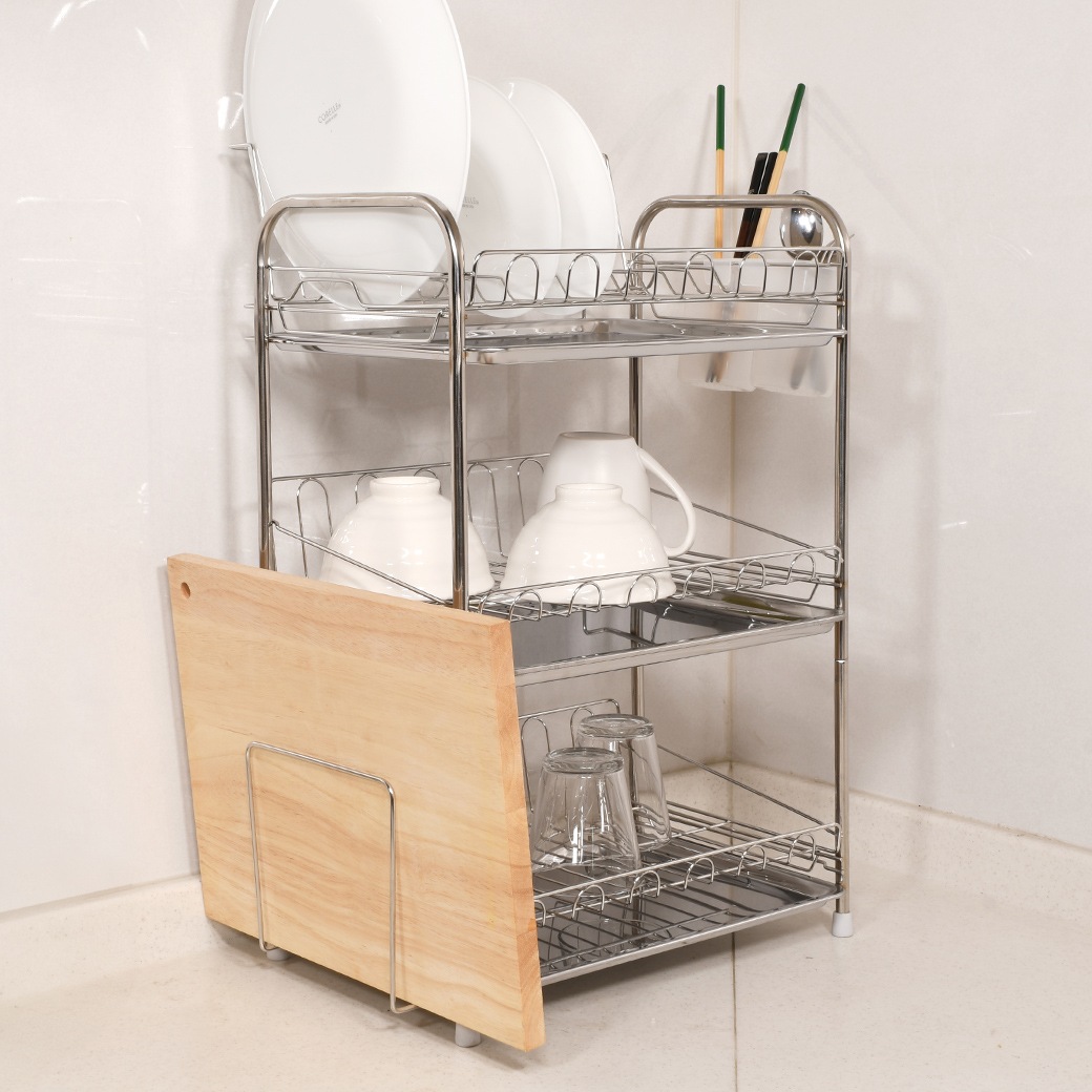 ステンレス製3段式水切りバスケット レギュラー HC-638