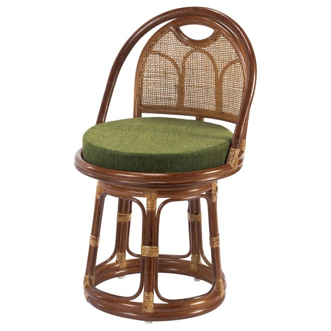 良品！ Kazama 籐 回転椅子 ラタン ハイチェア 良品！ Kazama 籐 回転椅子 ラタン ハイチェア 良品！ Kazama 籐