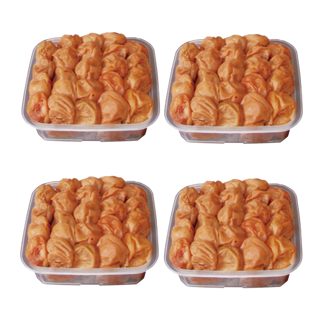 紀州南高梅つぶれ梅 塩分3% 2.4kg 600g×4個