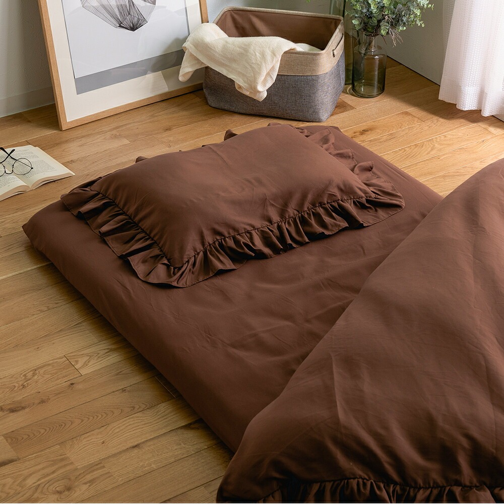 大人かわいいフリルカバー布団6点セット