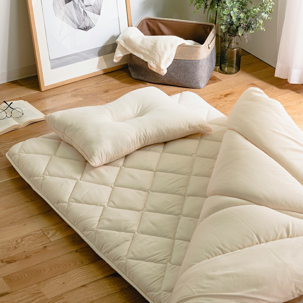 大人かわいいフリルカバー布団6点セット