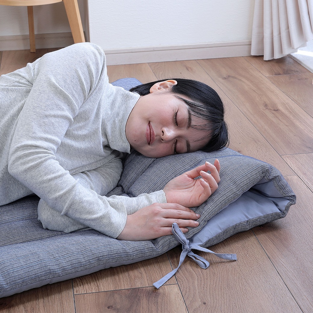 先染め綿しじらごろ寝長座布団 2枚組 70×180cm｜ファミリー・ライフ