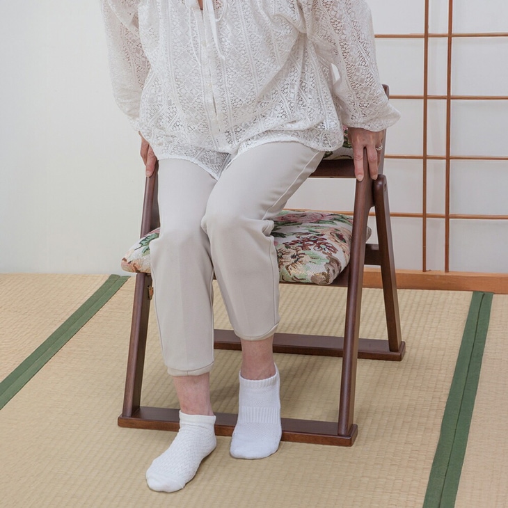 天然木和風折り畳み椅子｜ファミリー・ライフ公式通販