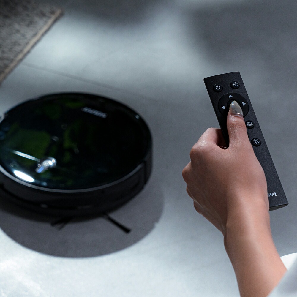 自動収集機能付き ロボット掃除機 ブラック