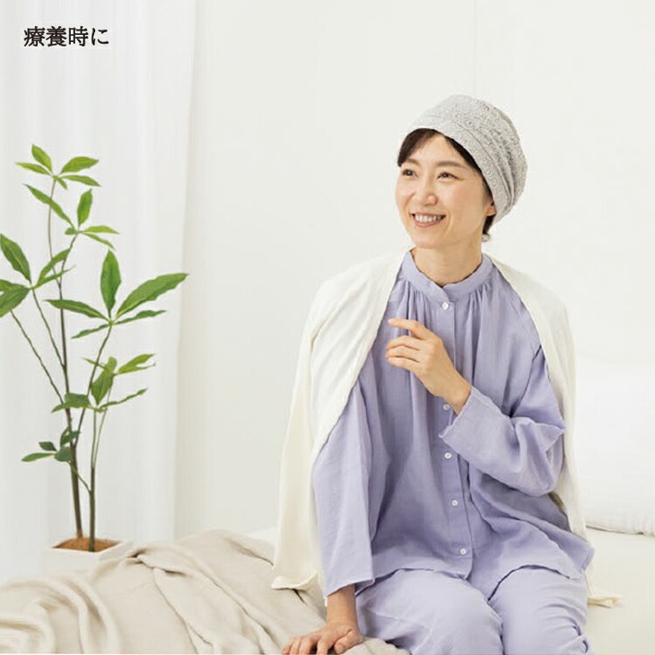 髪にやさしい内側シルクのレース帽子