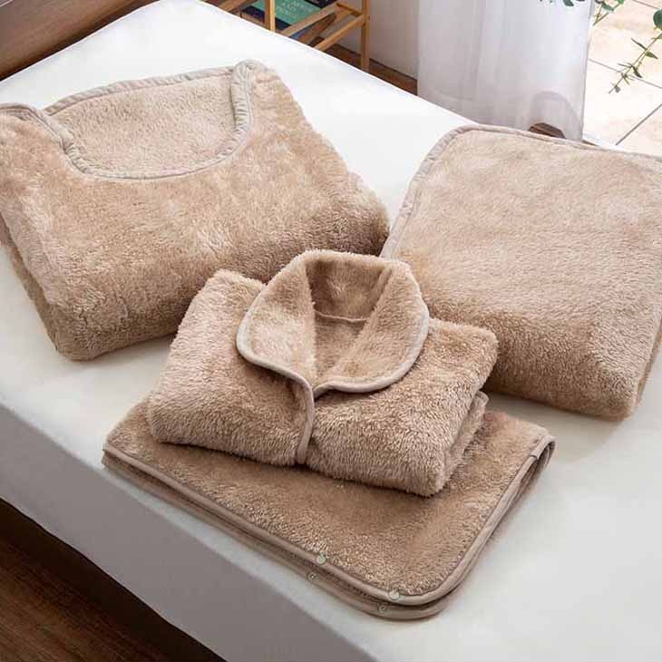 ファミラ あったか健康温繊毛布4点セット シングル