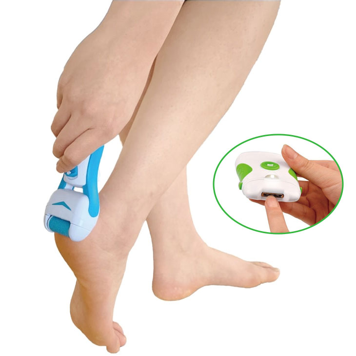 LED付き電動爪削り＋角質ケアローラーセット