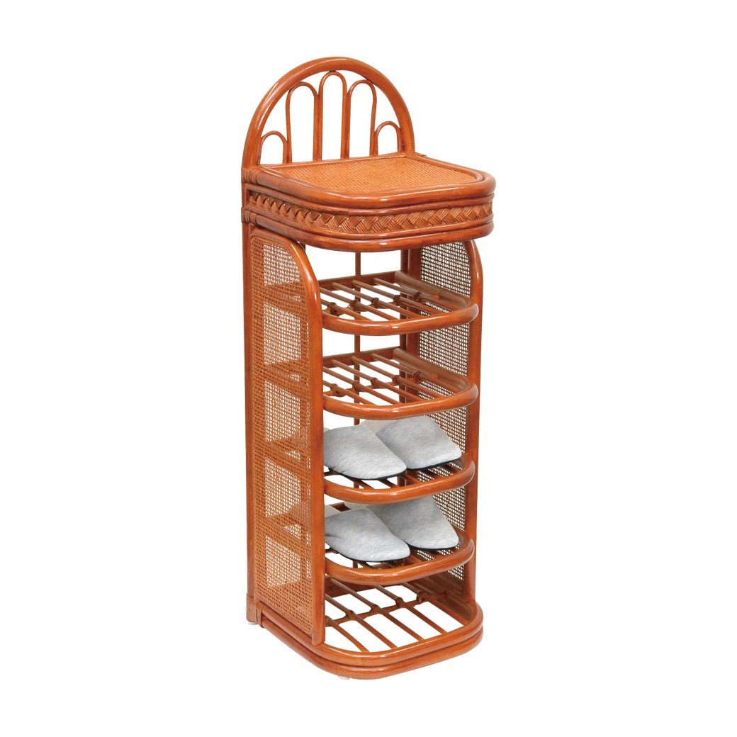 天然籐スリッパラック｜ファミリー・ライフ公式通販