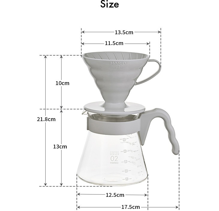 HARIO ハリオ コーヒーサーバー ペールグレー