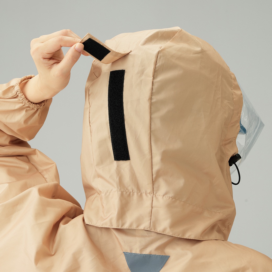 雨でも見やすい回転式レインコート