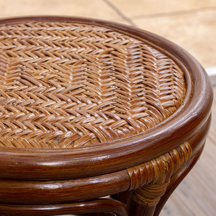 NEW天然籐スツール ブラウン｜ファミリー・ライフ公式通販