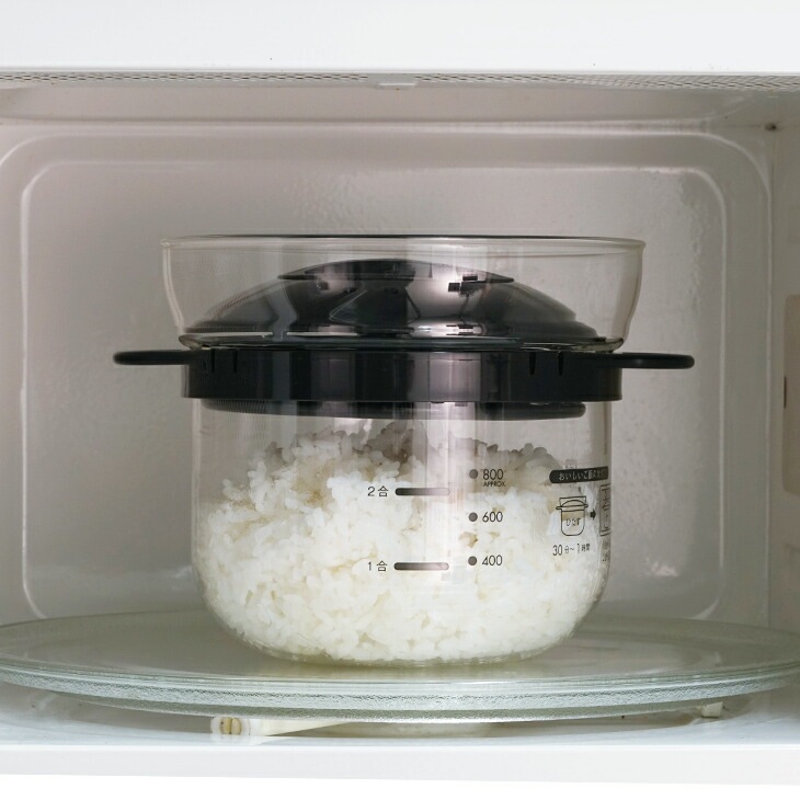 ハリオ ご飯釜1合【新品】 ガラスのレンジご飯釜1～2合 –COOKならHARIO NETSHOP