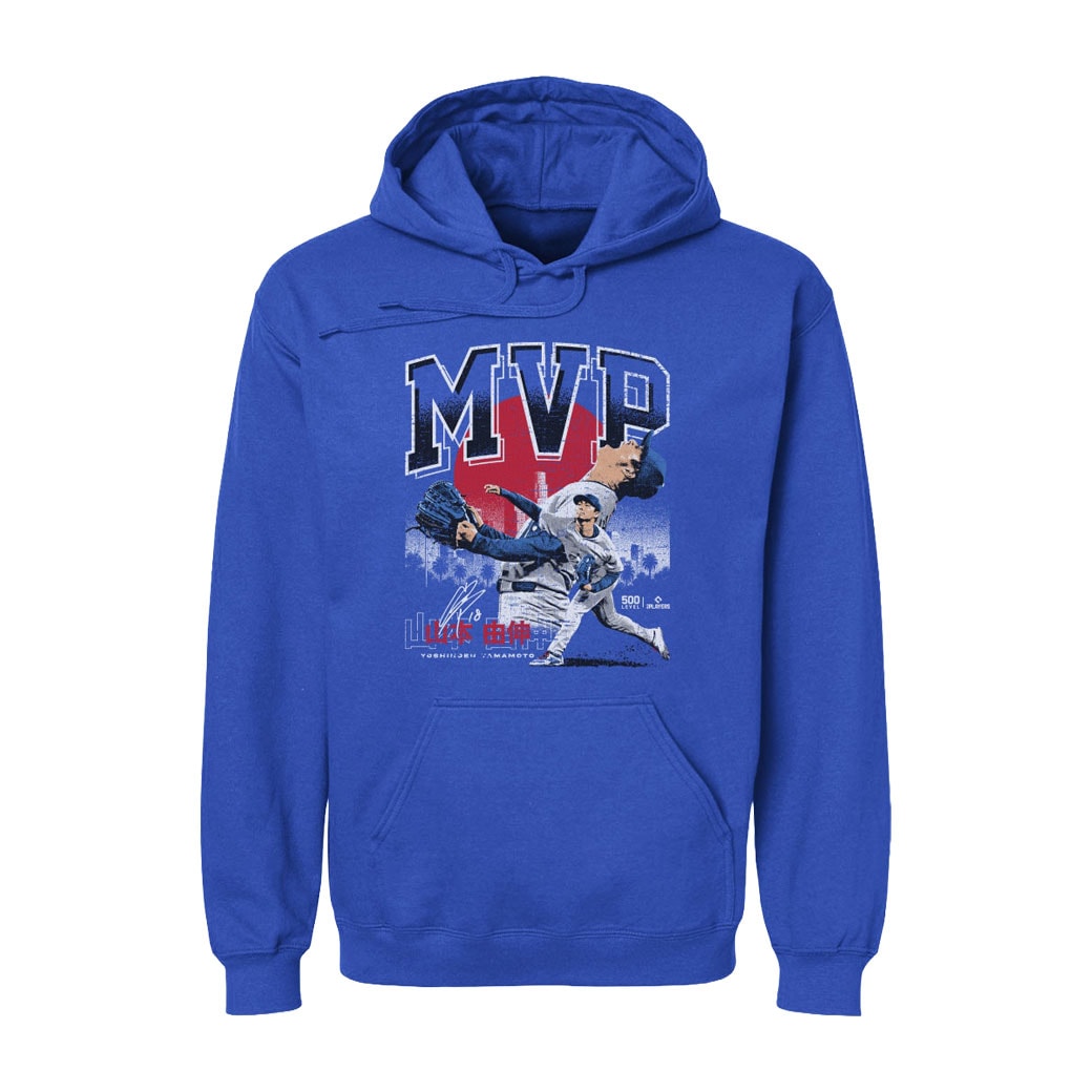 MLBPA公式ライセンス 山本由伸 グラフィックパーカー ドジャース MVP B