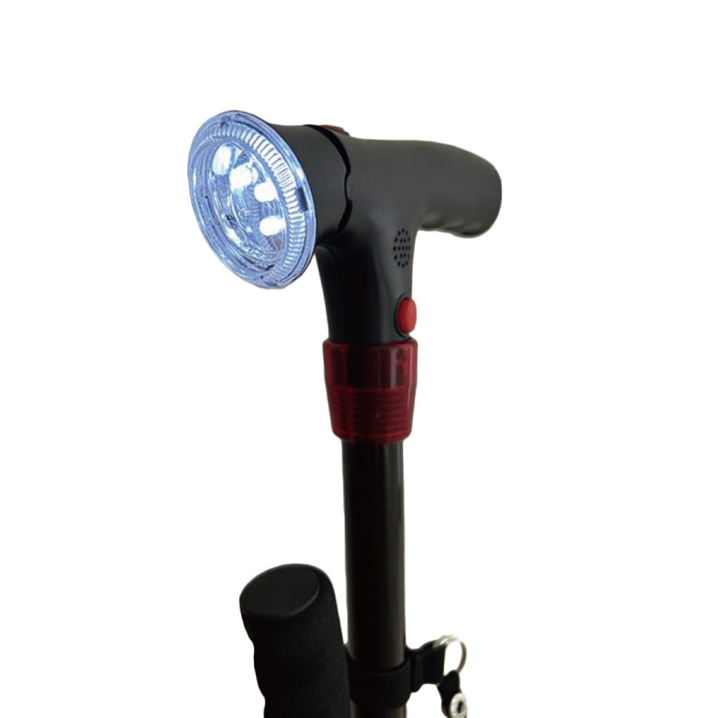 SGマーク製品 補助ハンドル付き4点ステッキ