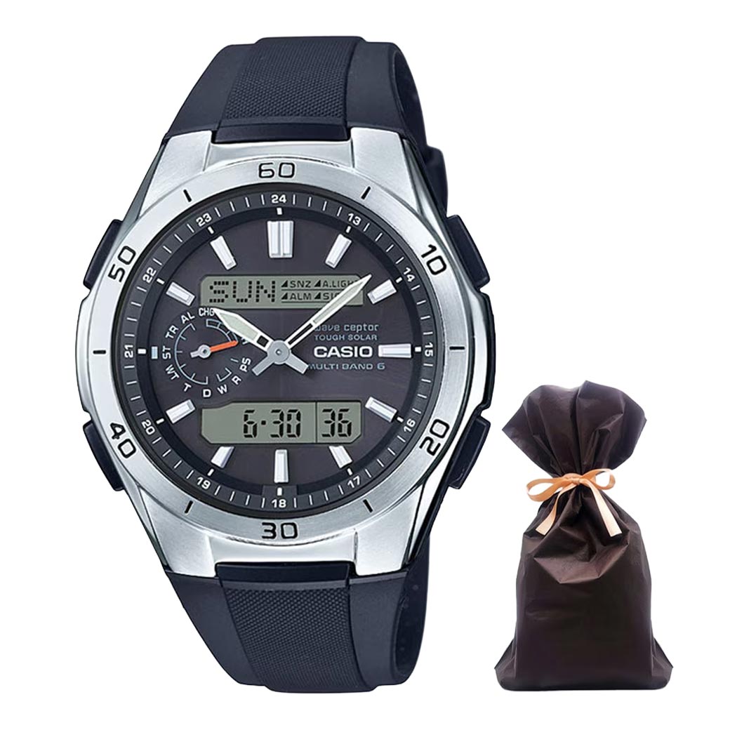CASIO カシオ メンズ 電波ソーラー 腕時計 ウェーブセプター wave