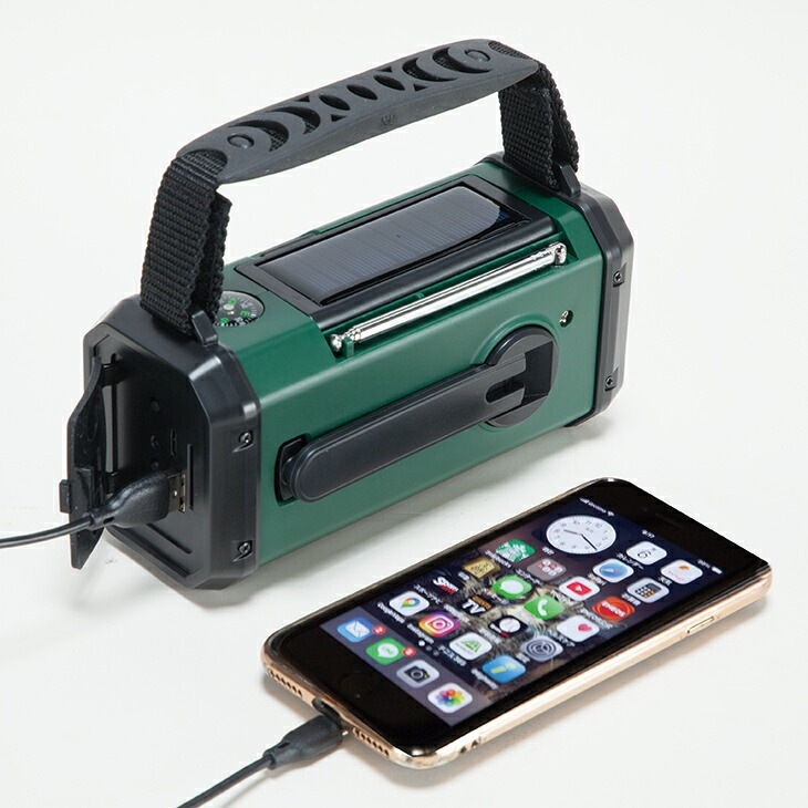 3WAY充電5WAY機能大容量10000mAh多機能防災ラジオ