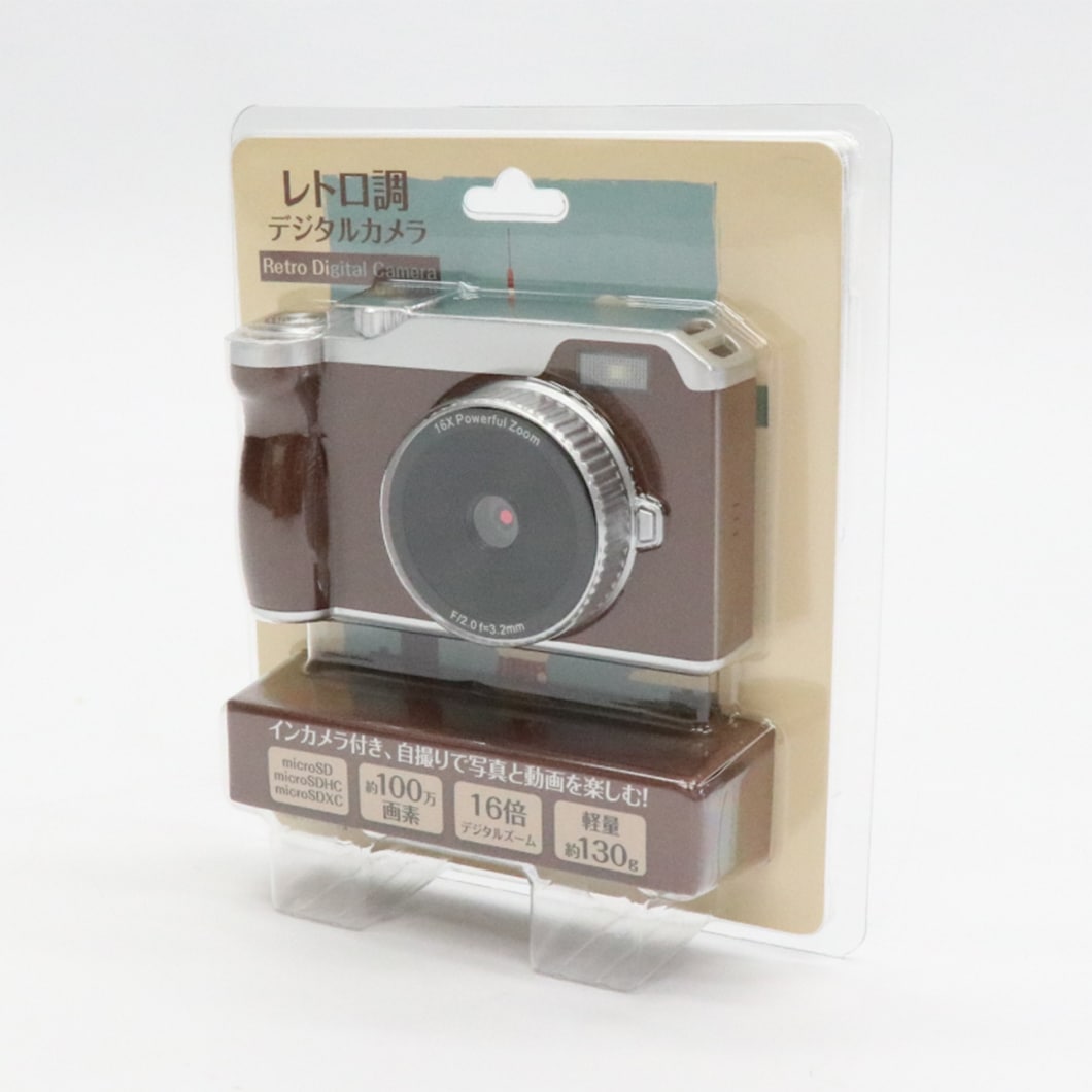 レトロ調デジタルカメラ HED-0044｜ファミリー・ライフ公式通販