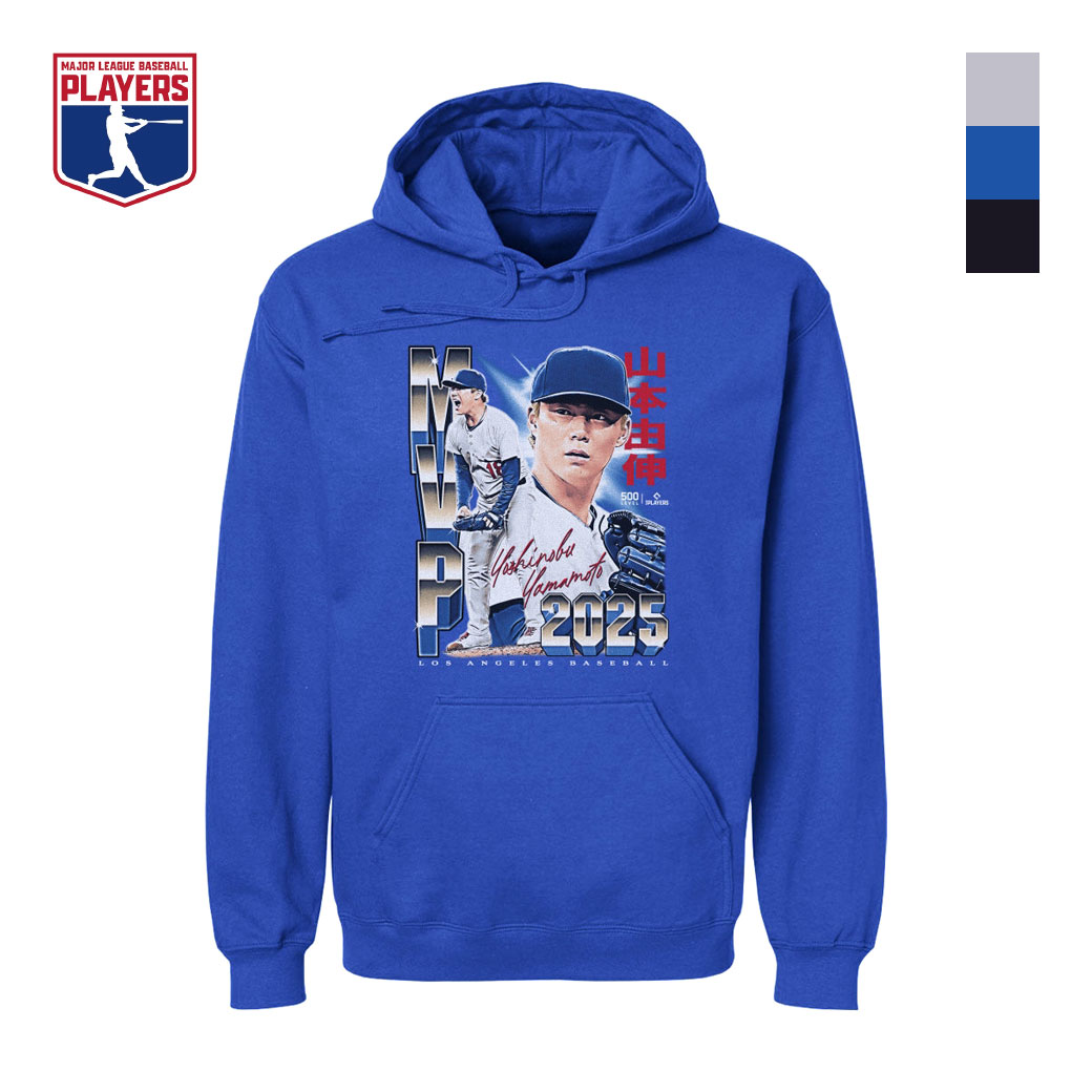 MLBPA公式ライセンス 山本由伸 グラフィックパーカー ドジャース MVP A柄