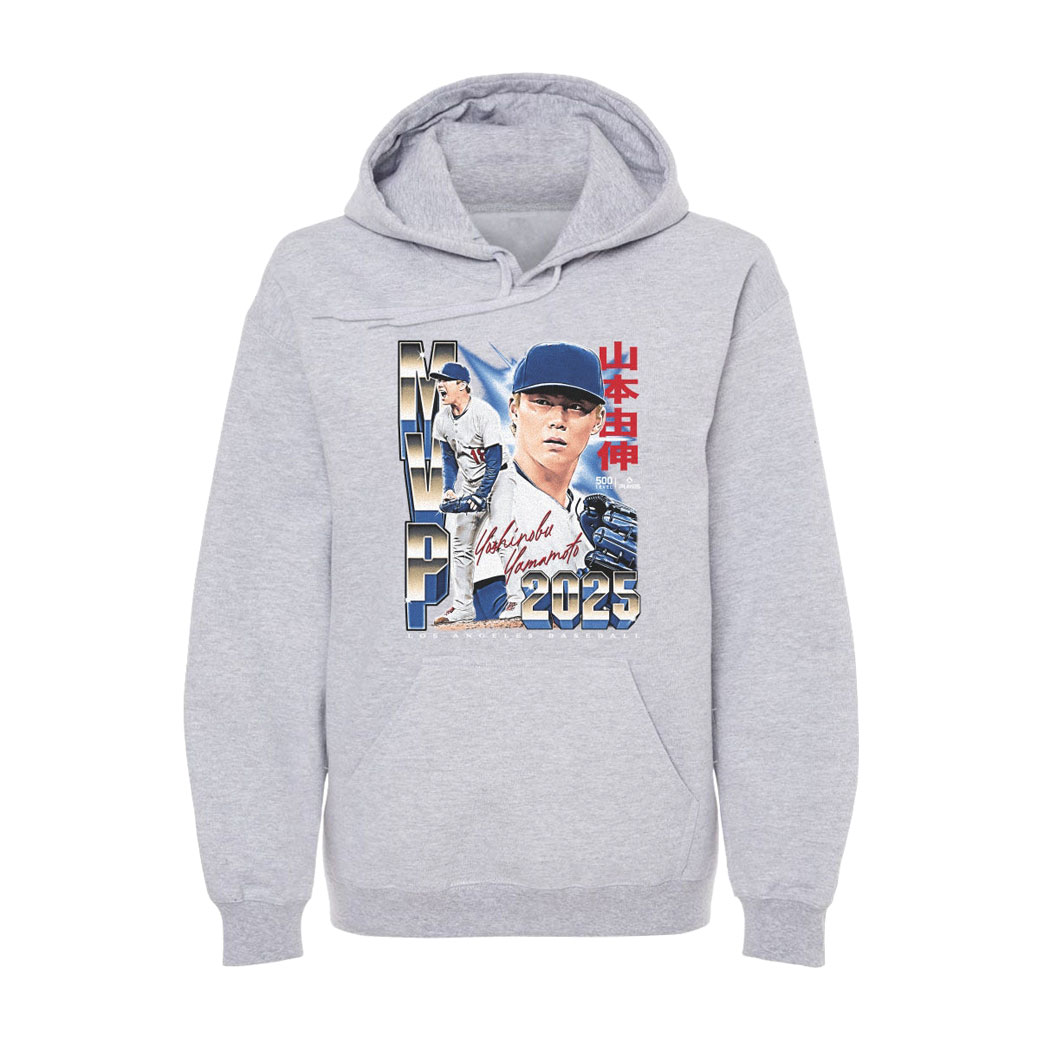 MLBPA公式ライセンス 山本由伸 グラフィックパーカー ドジャース MVP A