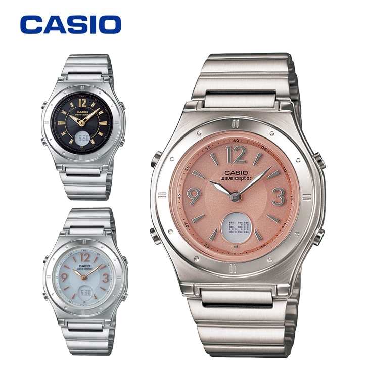【新品未使用】CASIO ソーラー時計 LWA-M141D-7AJF WAVE（CASIO） 正規品 カシオ 腕時計 ウェーブセプター 電波ソーラー
