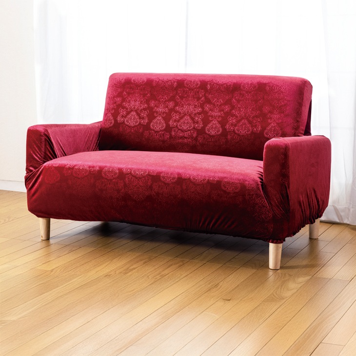 ベルベット調ソファカバー