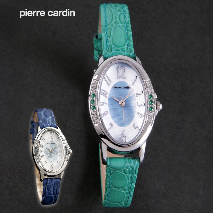 ピエール・カルダン 天然石 ソーラー腕時計