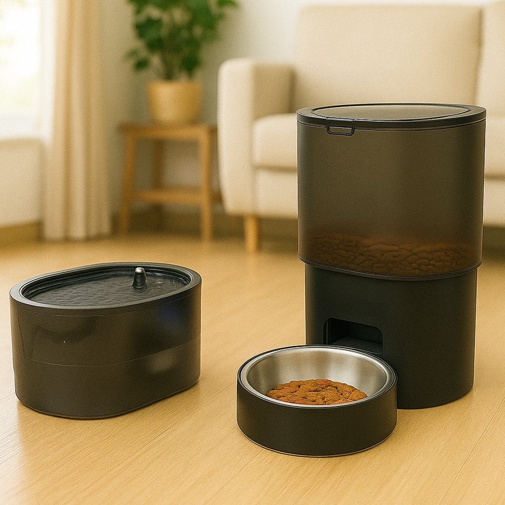 自動えさやり器&Wi-Fi給水器2点セット｜ファミリー・ライフ公式通販