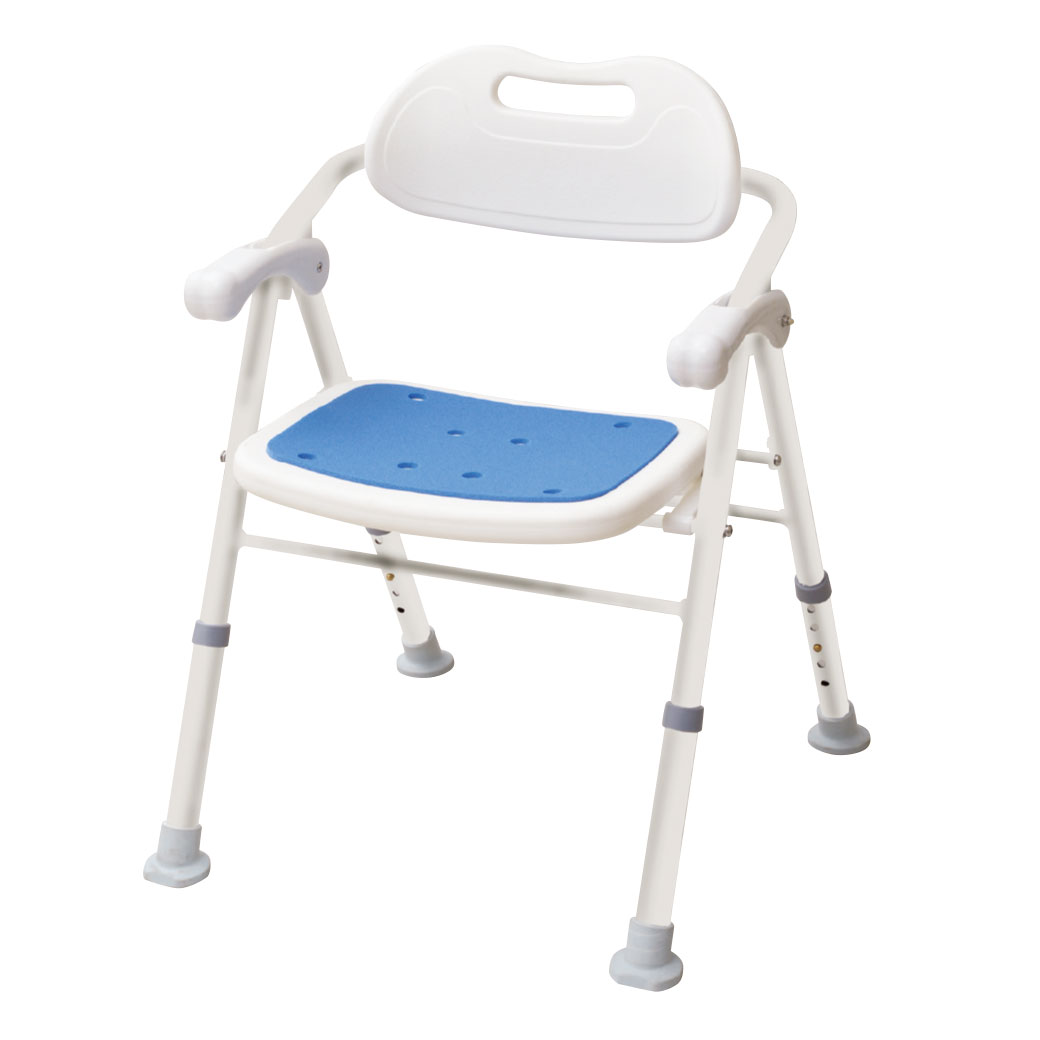 肘付き折りたたみシャワーチェア｜ファミリー・ライフ公式通販