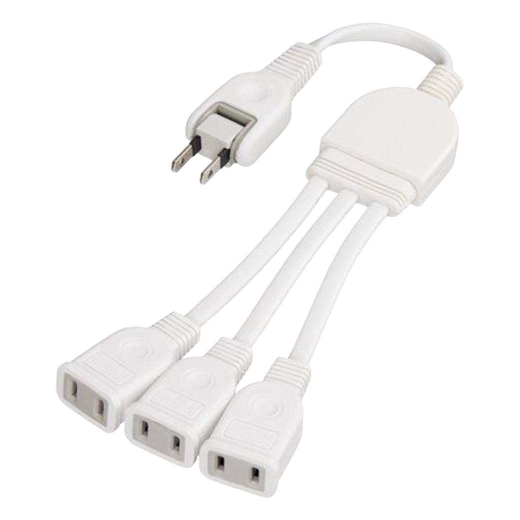 ACアダプター用延長コード3個口 2個組