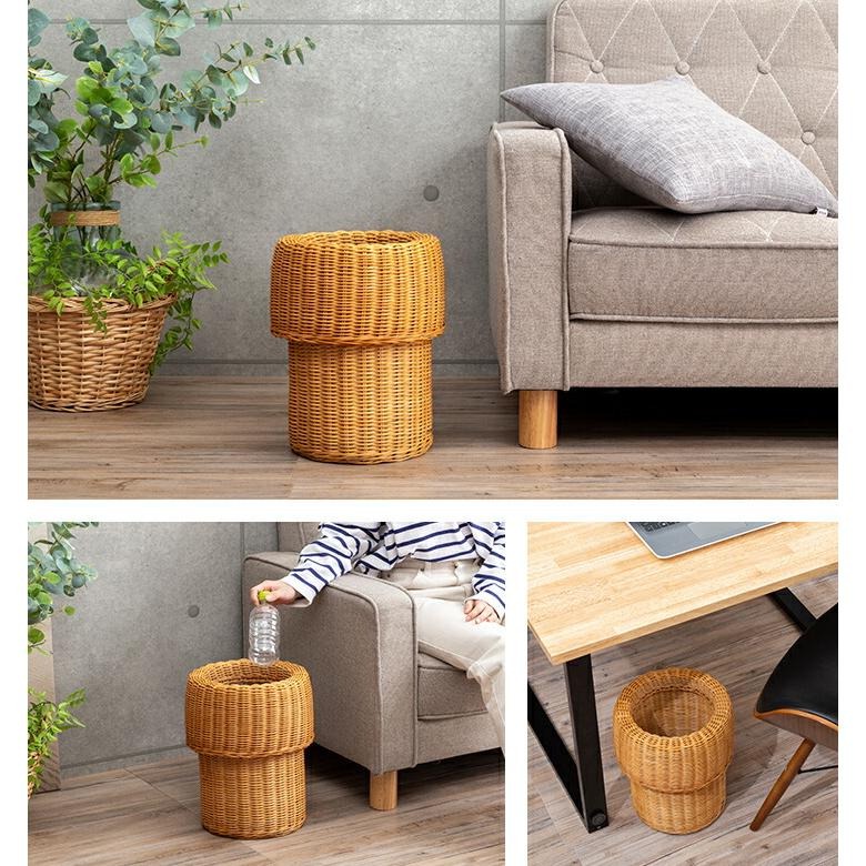 NEWラタンカバー付きダストボックス