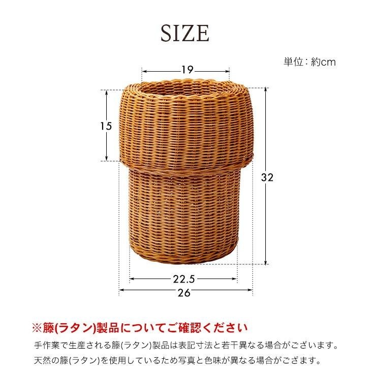 NEWラタンカバー付きダストボックス