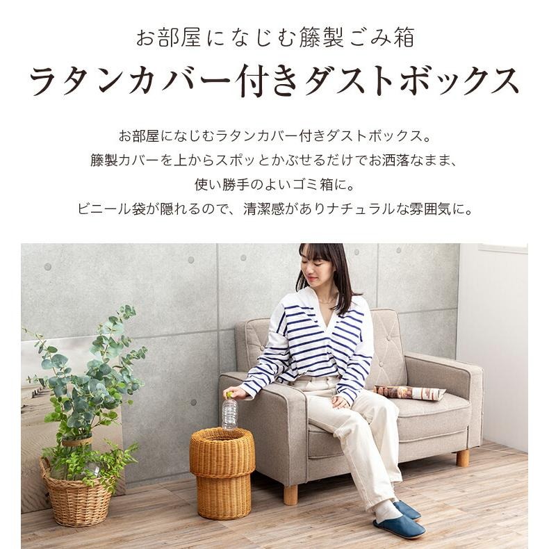 NEWラタンカバー付きダストボックス