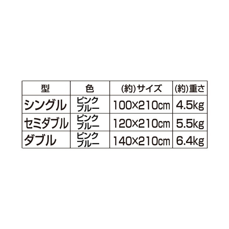 日本製 防ダニ・抗菌防臭加工 ダブルボリューム4層敷布団 花柄 シングル