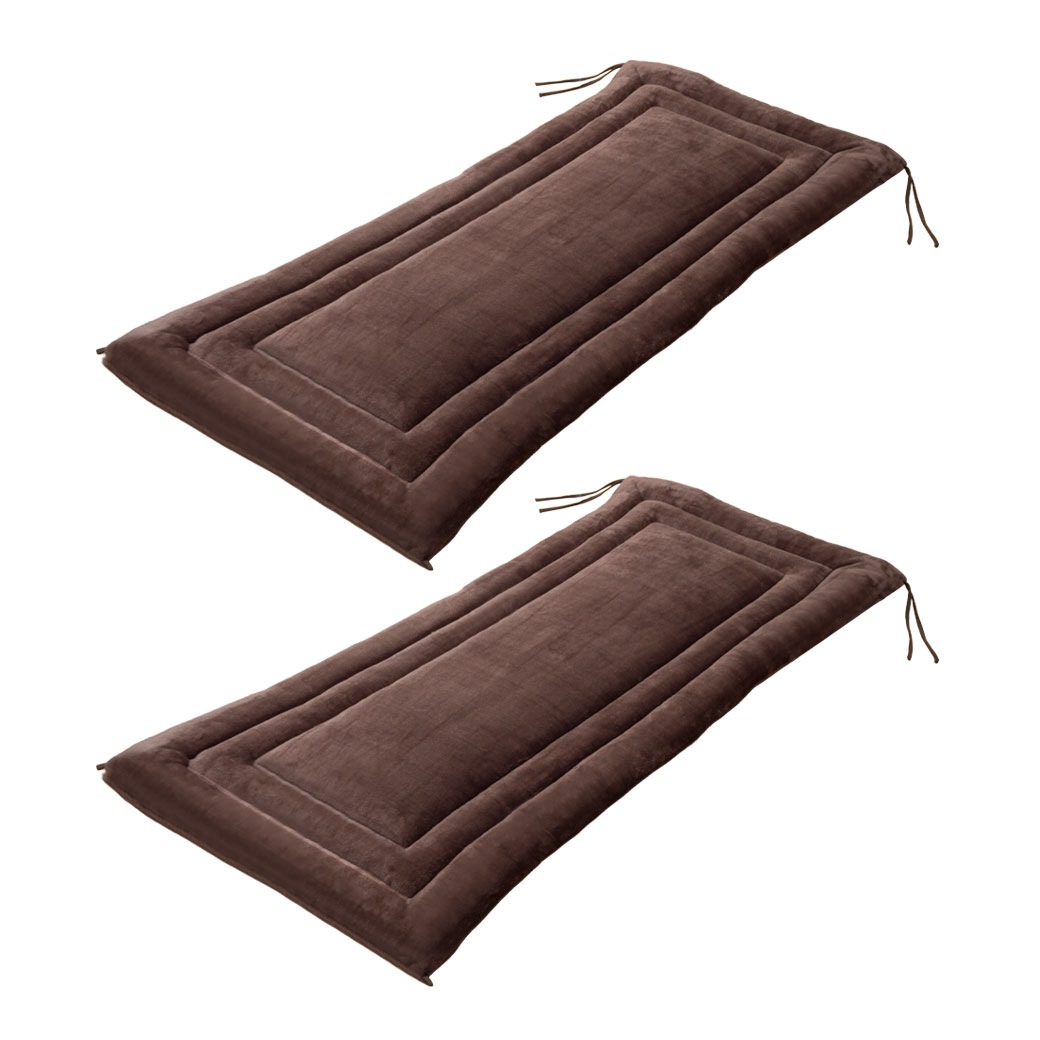 暖かフランネルごろ寝長座布団 2枚組