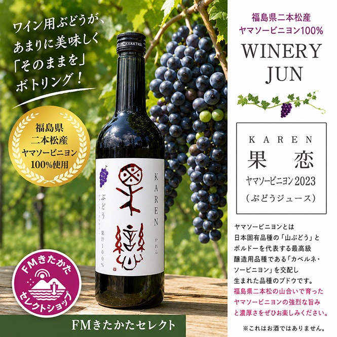 WINERY JUN 果恋 -ヤマソービニヨン- （ぶどうジュース）