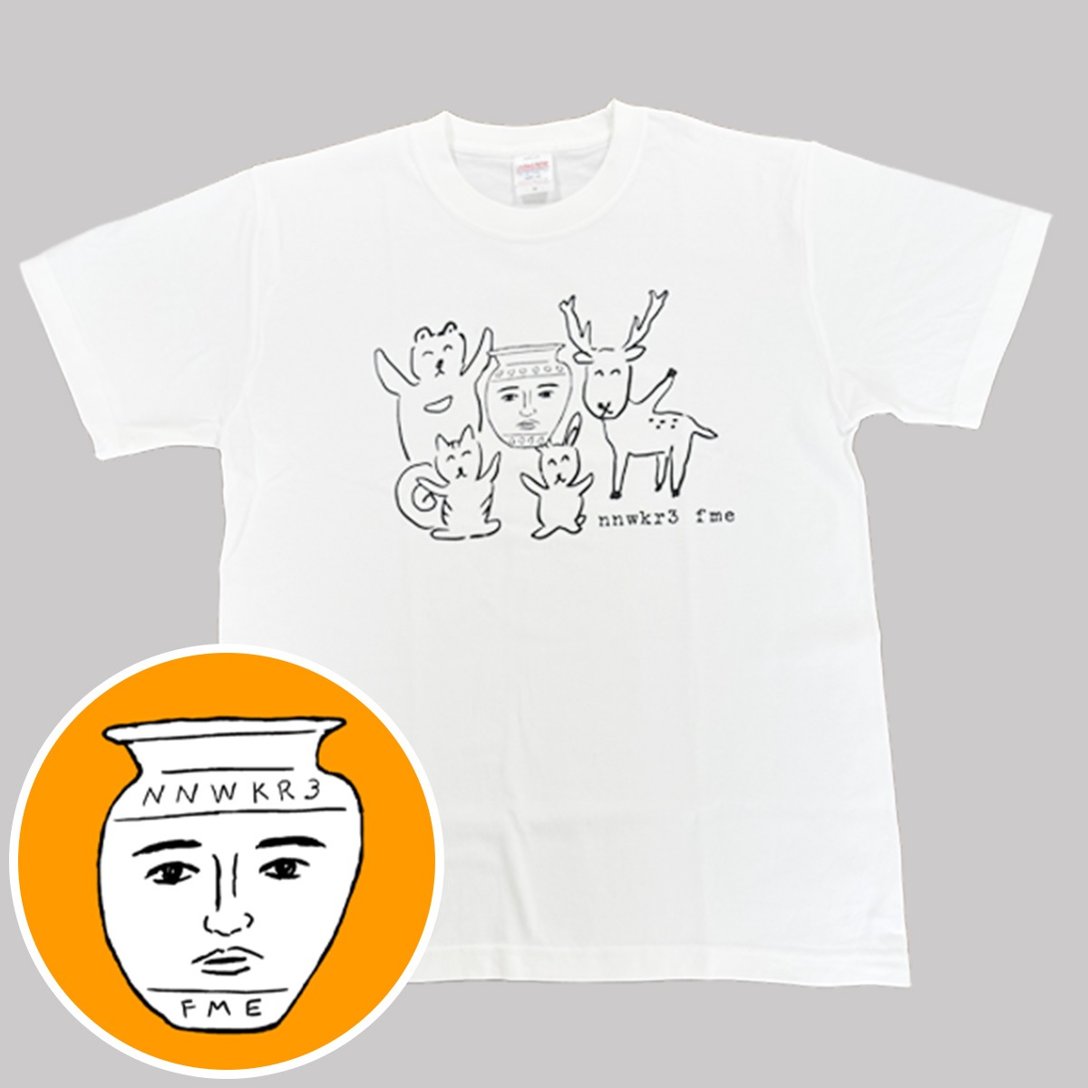 和田ラヂヲ描きおろし番組オリジナルTシャツ【壺と森のなかまたち