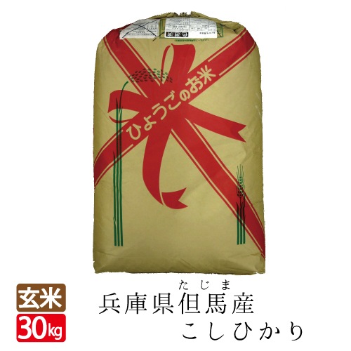 【令和5年産】但馬産コシヒカリ　玄米　30kg　送料無料