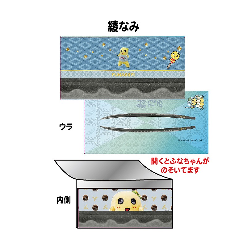 刀剣ふなっしーメタリックチケットホルダー(綾なみ)