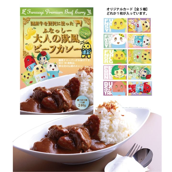 FL ふなっしーコラボ 大人の欧風ビーフカレー第20弾 (カード1枚入り(全5種))