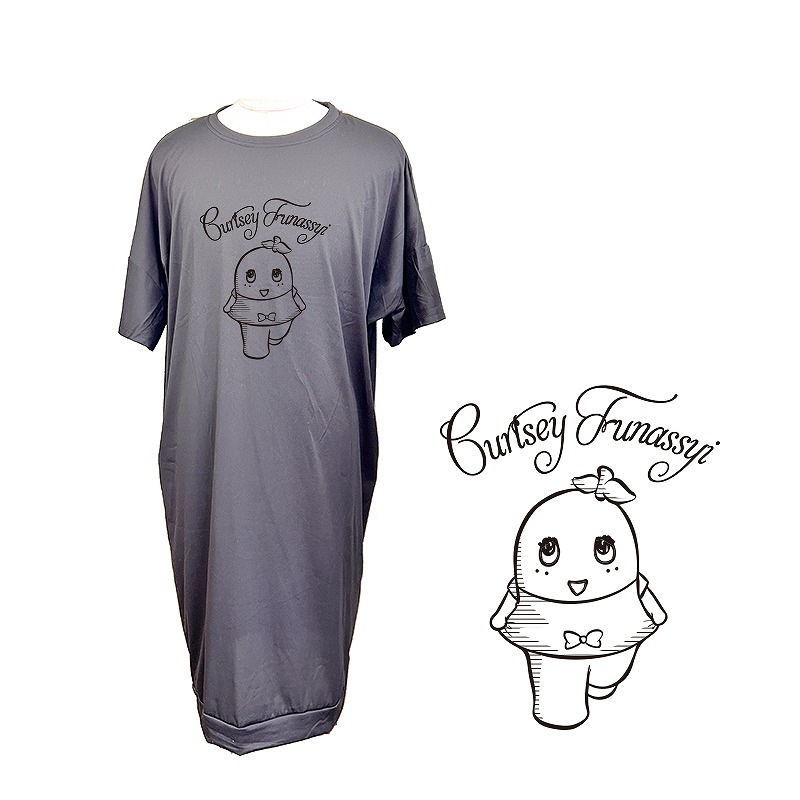 FL カーテシー ふなっしーロングTシャツ(グレー) Fサイズ