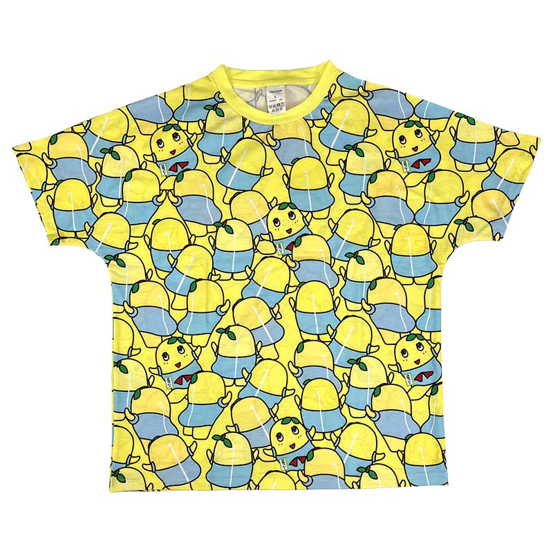 ふなっしー　全面　プリント　Tシャツ　XLサイズ　トロピカル　tシャツ　新品 ふなっしー 全面 プリント Tシャツ XLサイズ トロピカル tシャツ